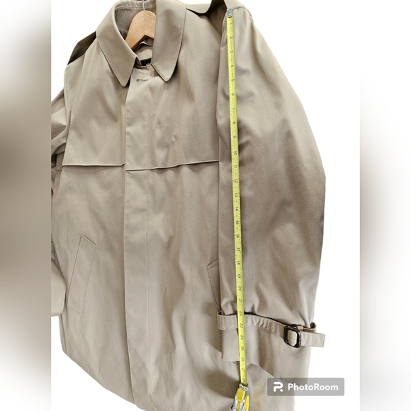 Oleg Cassini Signature Collection Vintage 80s Trench Coat. Size 42L, Tan. - Picture 7 of 12